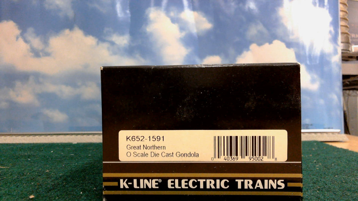 K-LINE K652-1591 GREAT NORTHERN O SCALE DIE CAST GONDOLA