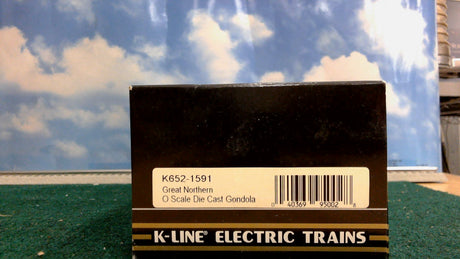 K-LINE K652-1591 GREAT NORTHERN O SCALE DIE CAST GONDOLA