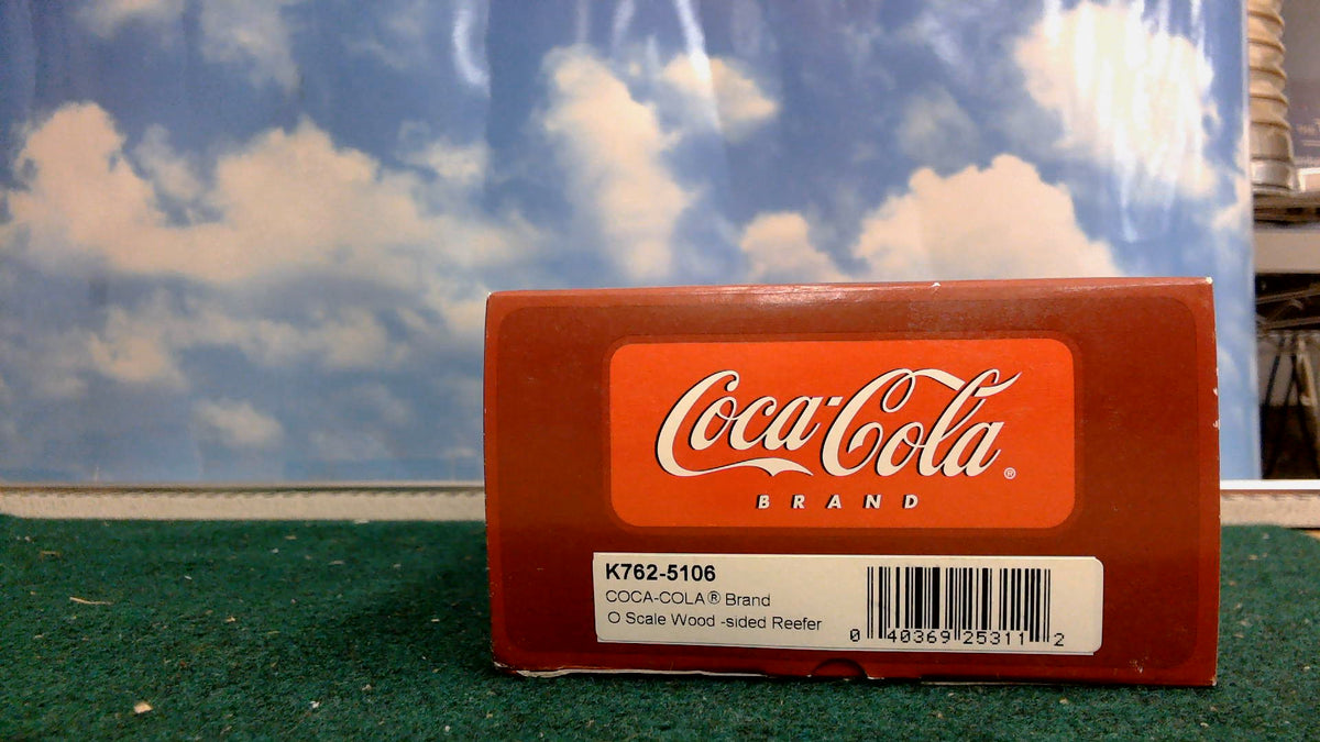 K-LINE K762-5106 COCA-COLA BRAND O SCALE WOOD-SIDED REEFER