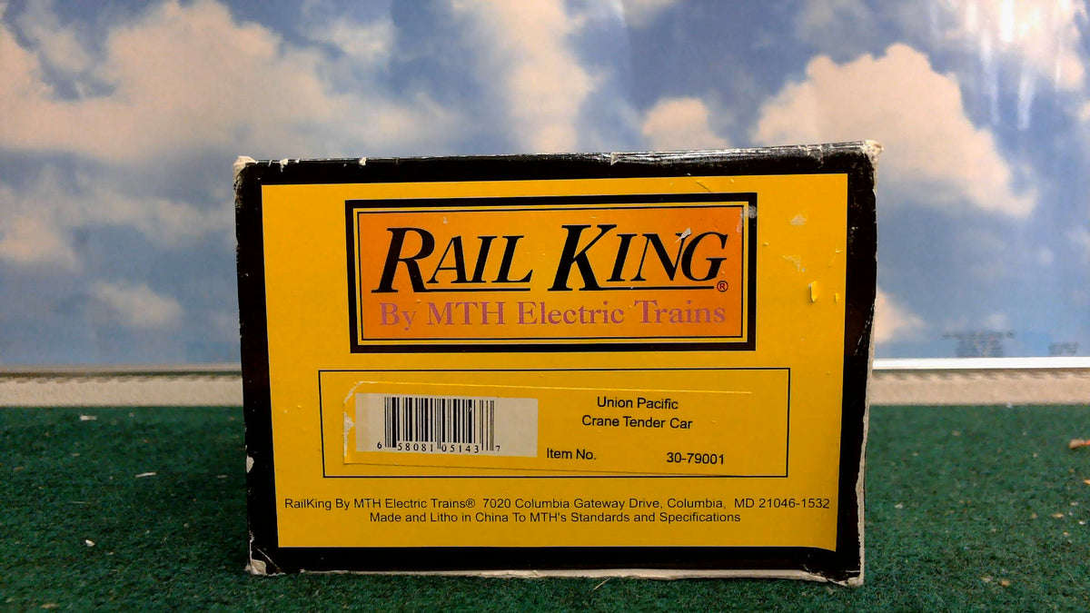 MTH RAILKING 30-79001 UION PACIFIC CRANE TENDER CAR