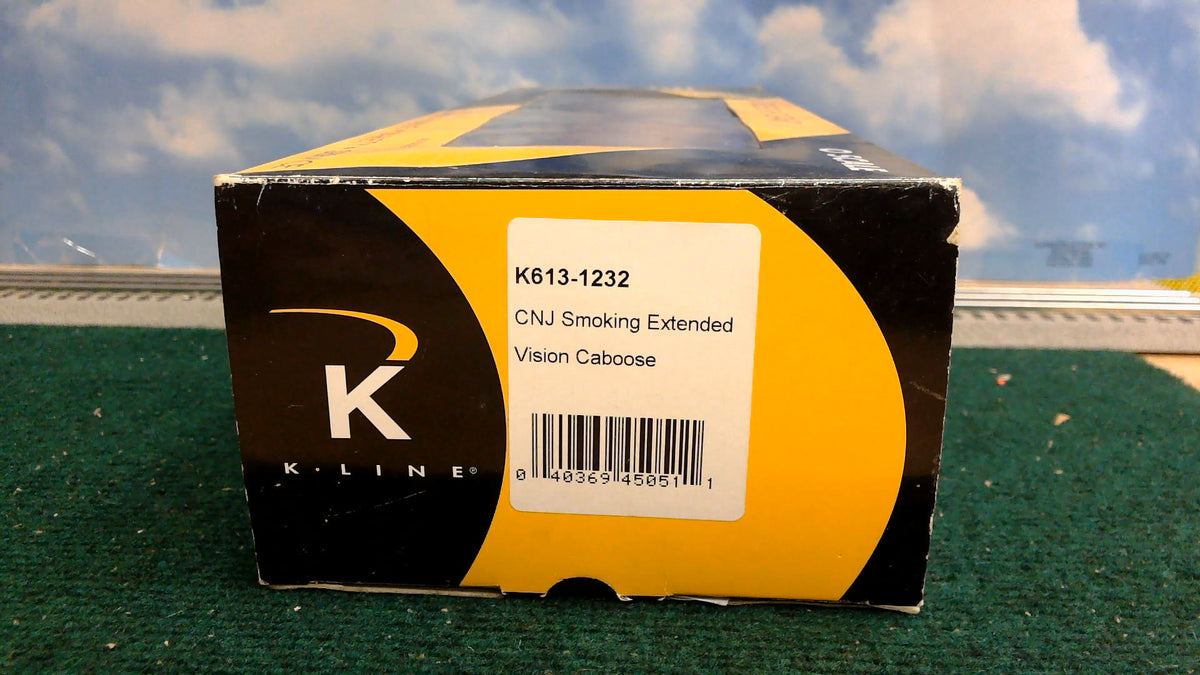 K-LINE K613-1232 CNJ SMOKING EXTENDED VISION CABOOSE