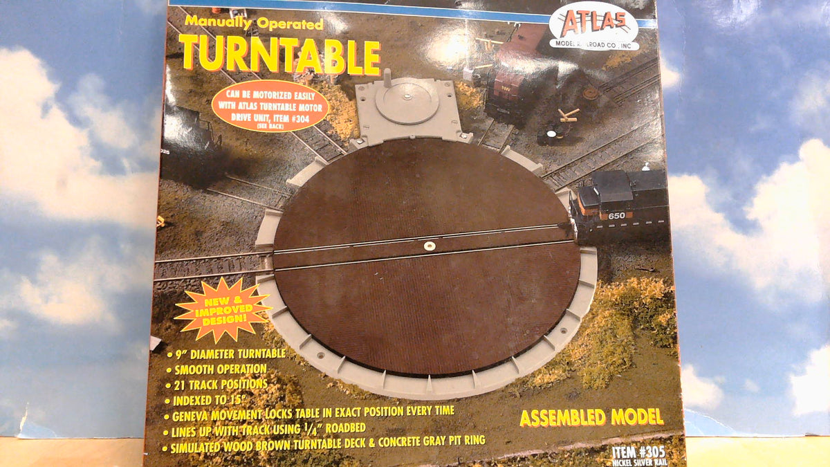 ATLAS 305 TURNTABLE HO SCALE
