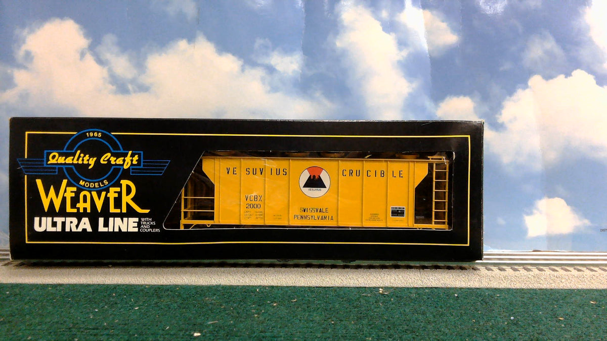 WEAVER #2000 VESUVIUS CRUCIBLE PS-2 COVERED HOPPER (3 RAIL)