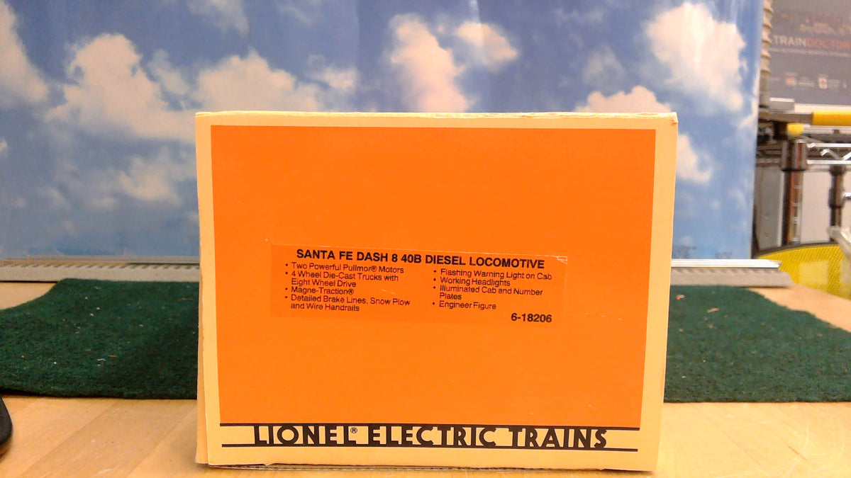Lionel 6-11713 O Gauge Santa Fe Dash 8 Diesel Freight Train Set
