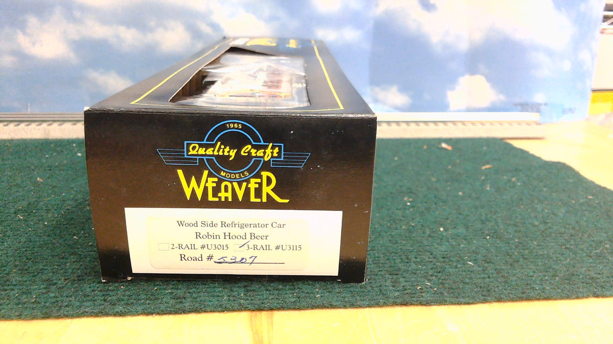 WEAVER U3115 WOOD SIDE REFRIGERATOR CAR ROBIN HOOD BEER