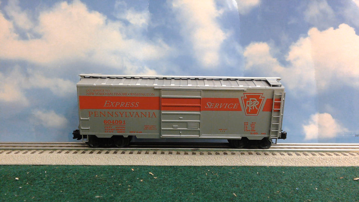 WEAVER ULTRA LINE SERIES 40' STEEL SIDE BOX CAR P.R.R. #604091 EXPRESS SERVICE