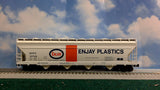 WEAVER 52768 ACF CENTER FLOW COVERED HOPPER 4-BAY WITH ROUND HATCHES 3-RAIL
