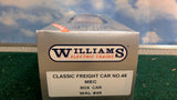 WILLIAMS #48 CLASSIC FRIGHT CAR MEC BOXCAR