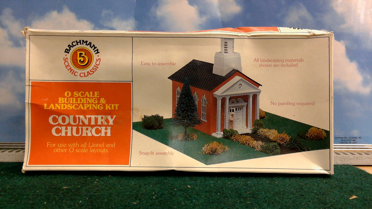 BACHMANN 1984 O-SCALE COUNTRY CHURCH