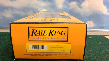 MTH RAILKING 30-7917 CONRAIL OPERATING CRANE CAR