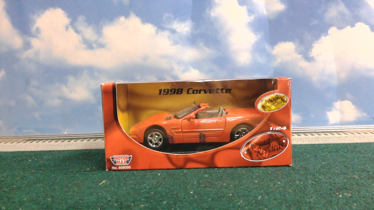 MOTOR MAX #608000 DIE-CAST 1998 CORVETTE 1:24 SCALE