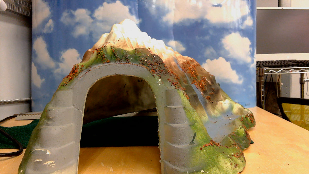 O-SCALE MOUNTAIN TRAIN TUNEL