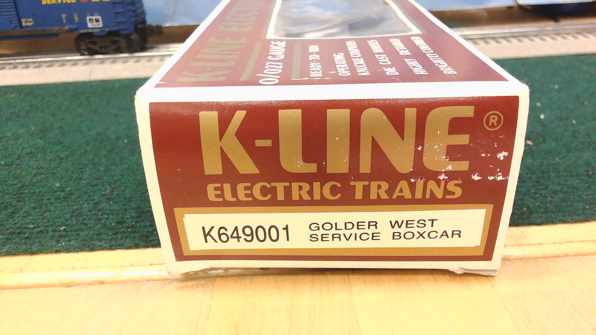 K-LINE K649001 GOLDER WEST SERVICE BOXCAR