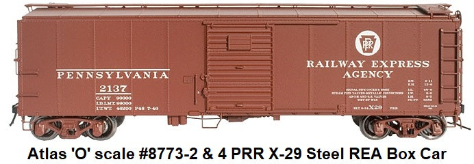 Atlas #8773 Pennsylvania REA 1923 ARA [X-29] Steel Box Car (3-Rail)
