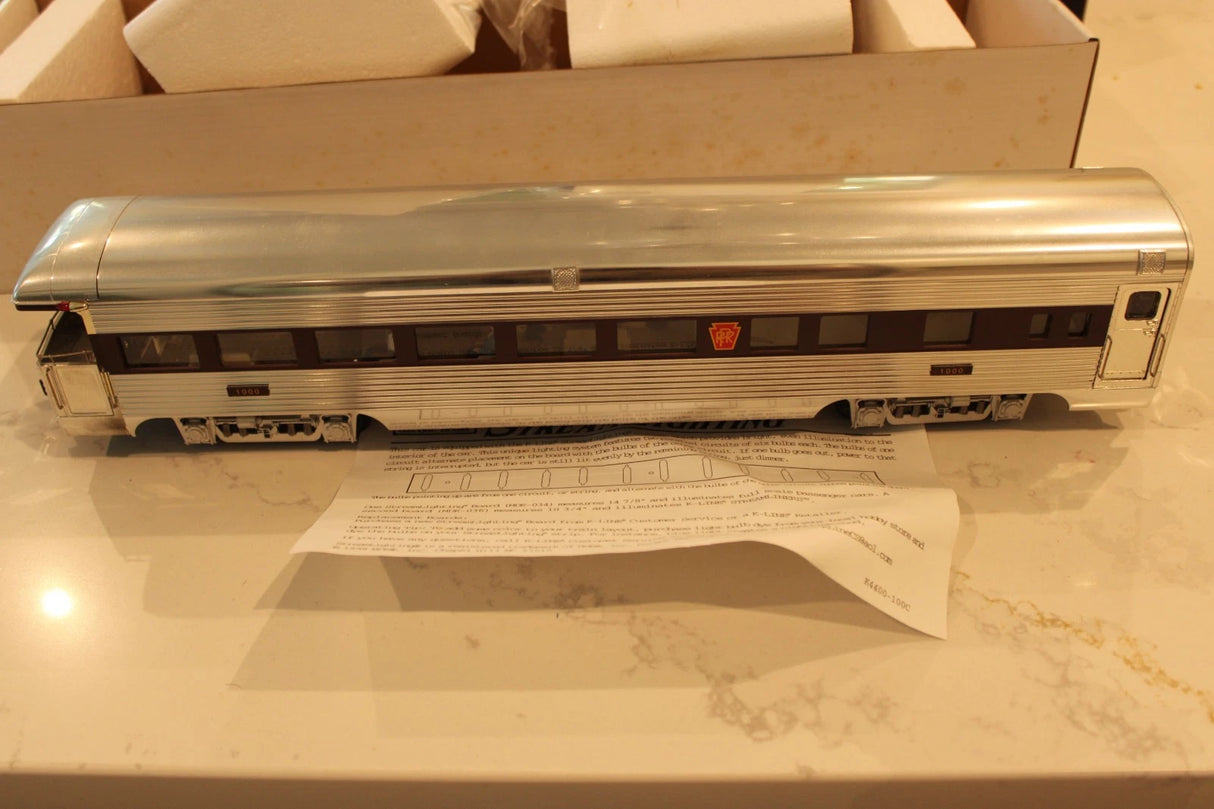 K Line K4680-21000 O Scale Extruded Aluminum Passenger Car PRR Business Car #1000