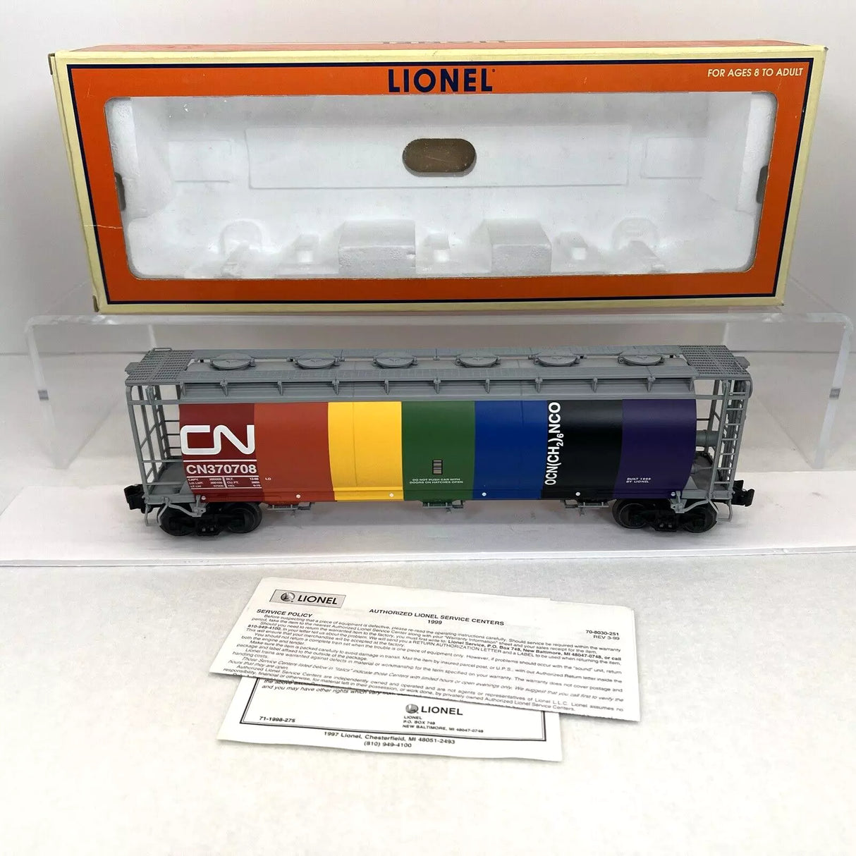 Lionel 6-19345 Canadian National Cylindrical Hopper #370708
