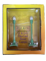 MTH 30-1080 #580-2 O Scale Pea Green Street Lamp Set