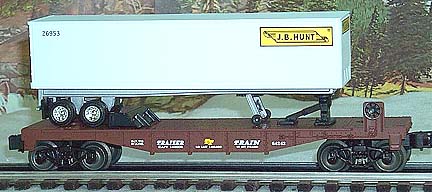 LIONEL 6-26954 FLATCAR W/ J.B. HUNT TRAILER LN/BOX