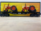 MTH 30-7642 Flat Car with 2 Ertl Case Tractors