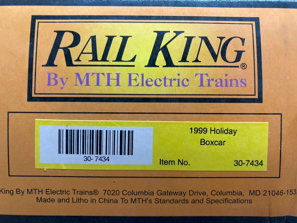 MTH RailKing 30-7434: 1999 Holiday Boxcar