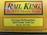 MTH RailKing RK7307L: Chicago Northwestern Semi-Scale Tank Car