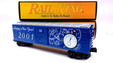 MTH Railking: 30-74017: 2001 New Year's Eve Box Car