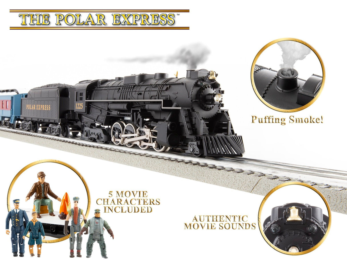 THE POLAR EXPRESS™ LIONCHIEF SET W/ BLUETOOTH 5.0 AND DISAPPEARING HOBO CAR